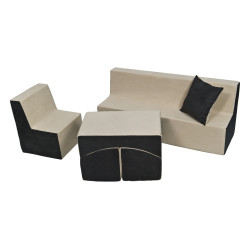 Soft Foam Furniture 3 pcs set: Chair+Sofa+Coach 